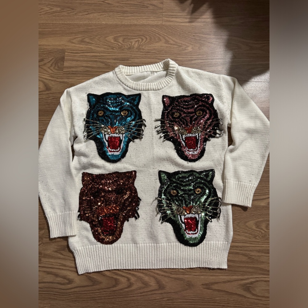 Tiger Patch Crewneck